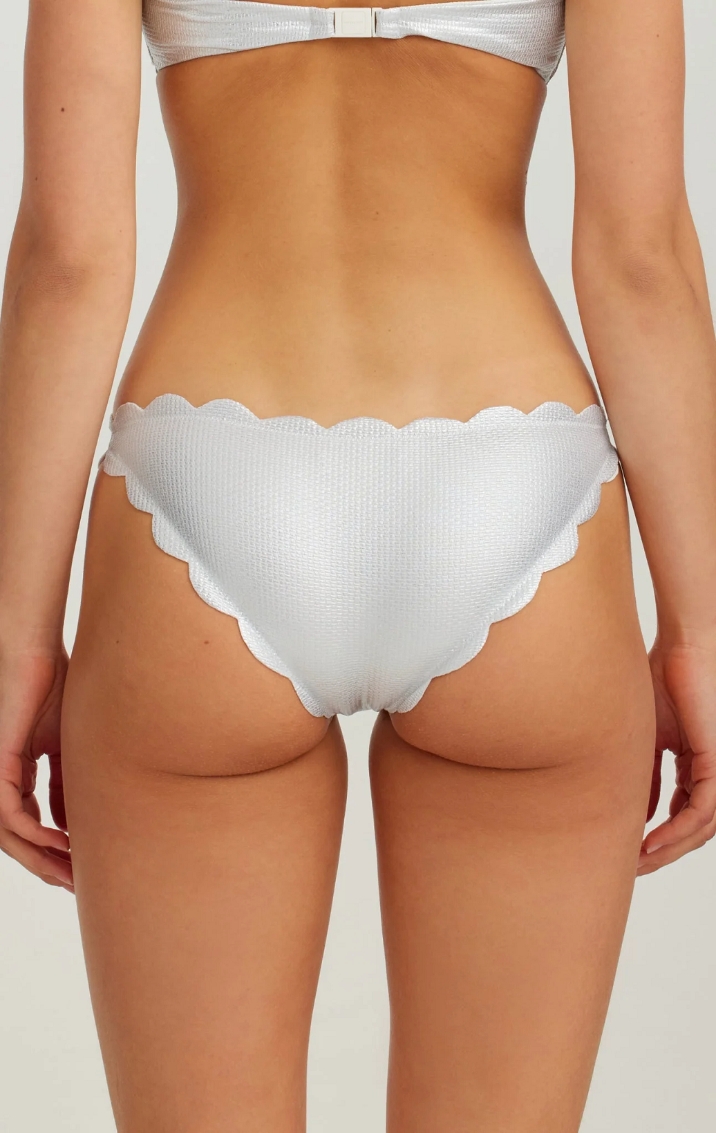Load image into Gallery viewer, Antibes Bottom Silver/Coconut - Bikini Bottom
