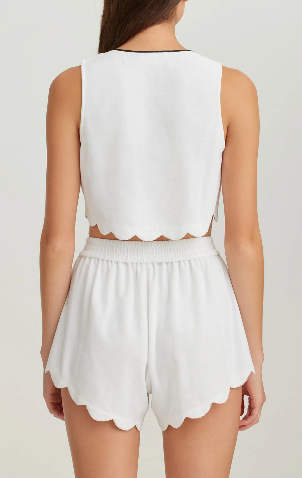 Load image into Gallery viewer, Bellini Top Coconut With Black Contrast - Top
