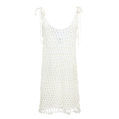 Marysia Crochet Mini Dress Natural - Dress