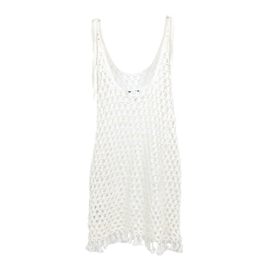 Marysia Crochet Mini Dress Natural - Dress