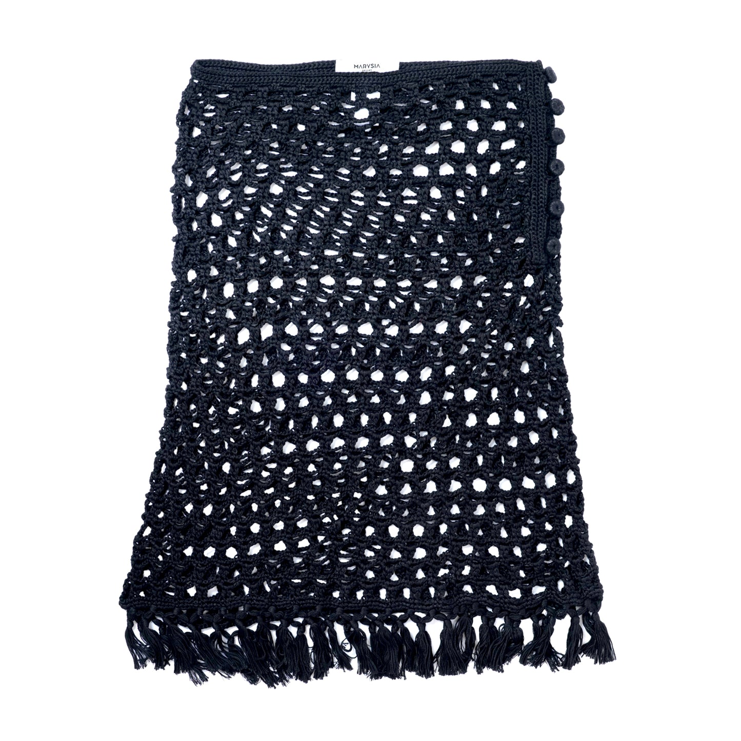 Load image into Gallery viewer, Marysia Crochet Mini Skirt Black - Skirt
