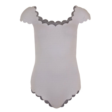 Scalloped Mexico Maillot Seagull/Thunder - One Piece