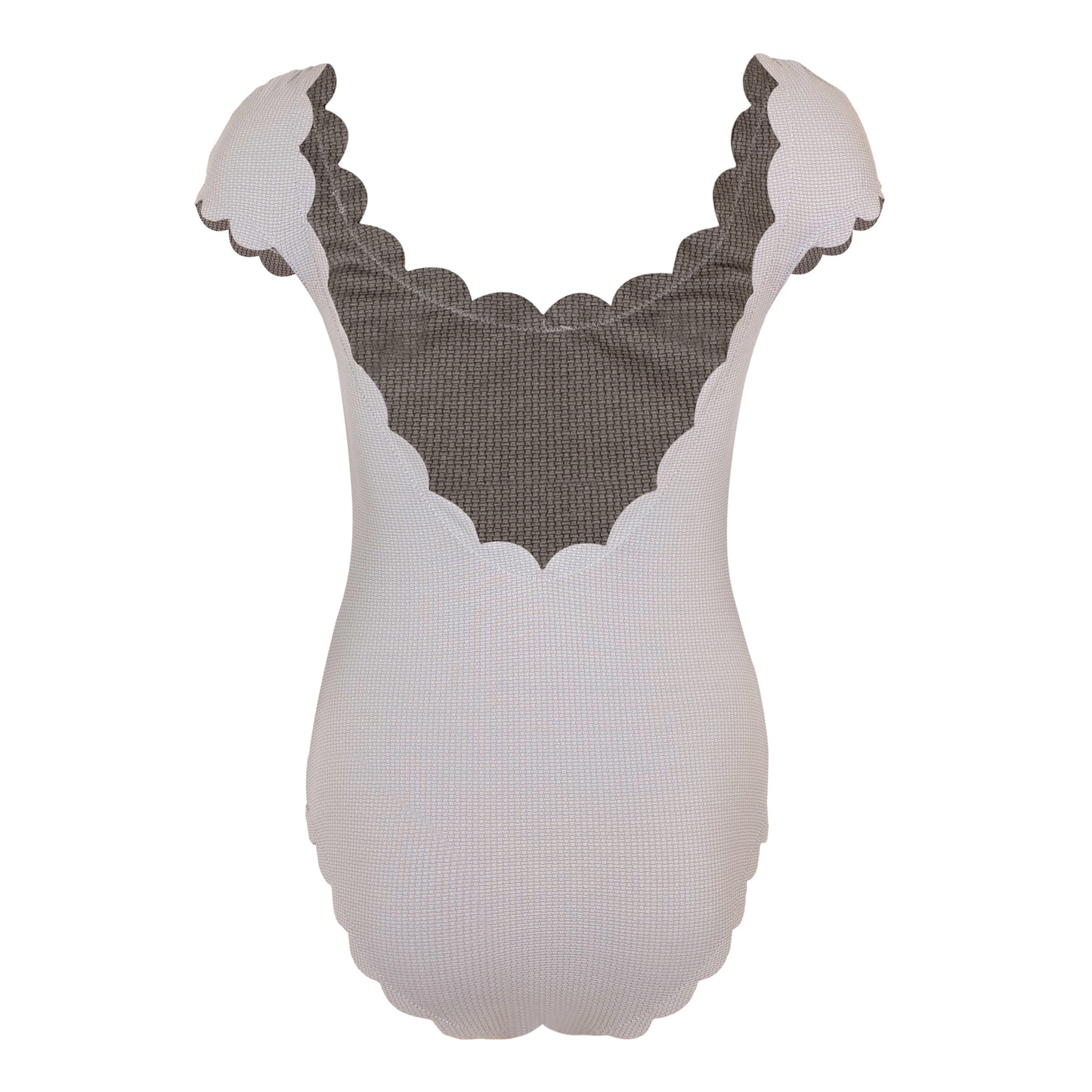 Load image into Gallery viewer, Scalloped Mexico Maillot Seagull/Thunder - One Piece
