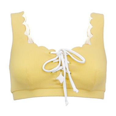 Palm Springs Tie Bikini Top Limoncello - Bikini Top