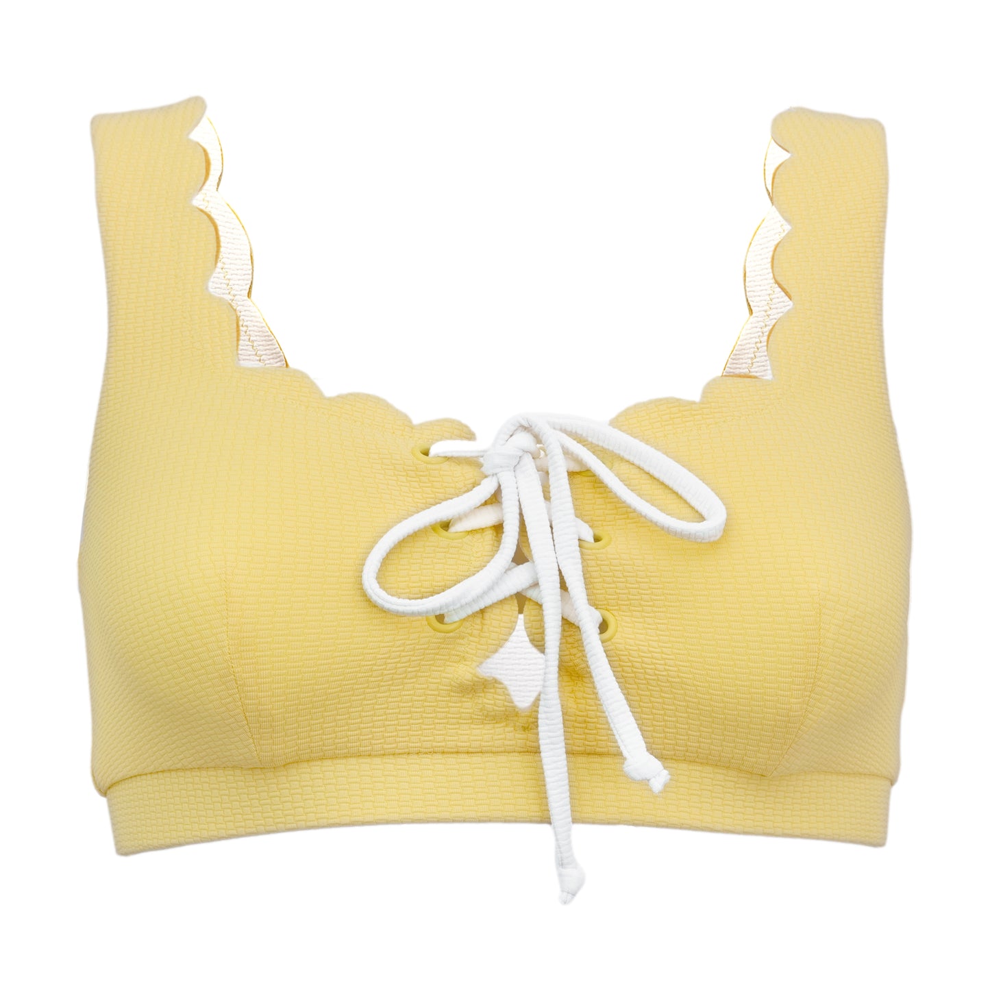 Load image into Gallery viewer, Palm Springs Tie Bikini Top Limoncello - Bikini Top
