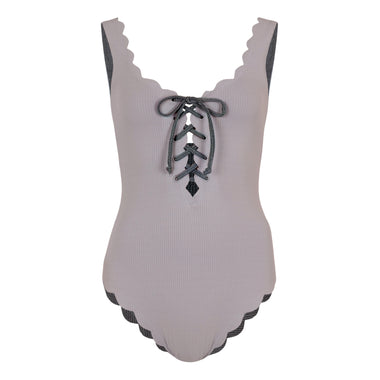 Palm Springs Tie Maillot Seagull/Thunder - One Piece