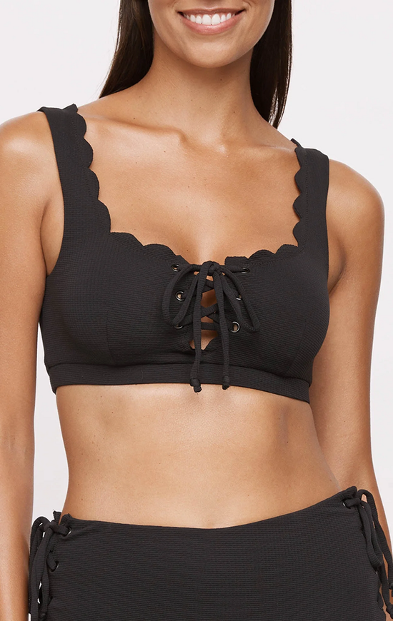 Palm Springs Tie Top Black