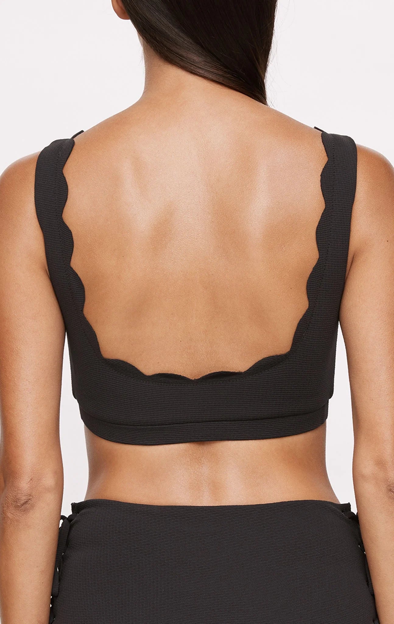 Load image into Gallery viewer, Palm Springs Tie Top Black - Bikini Top
