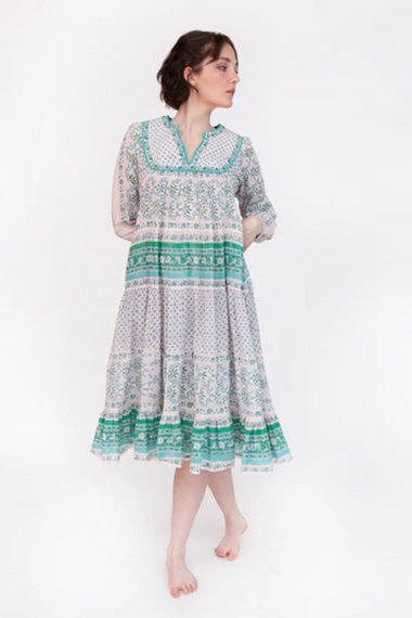 Nitika Nima Dress Quilt, Turquoise