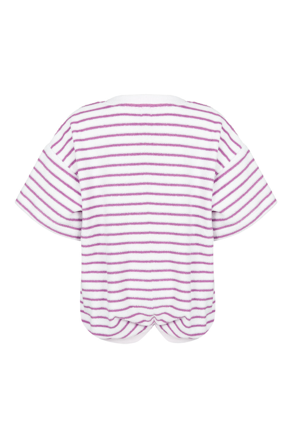 Load image into Gallery viewer, Lilac Oversize Terry Romper

