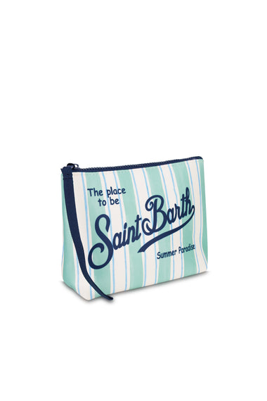 Aline Pouch Big Stripes Sage