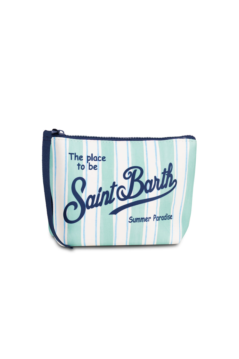Aline Pouch Big Stripes Sage