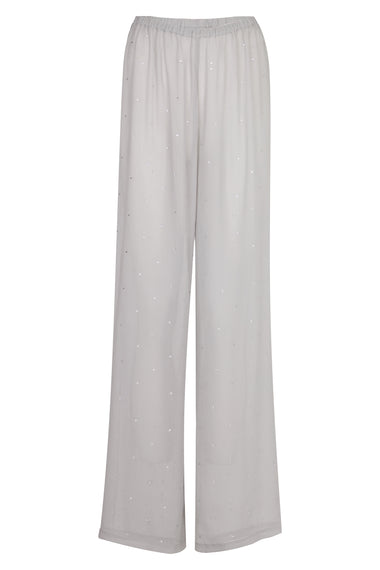Amalia Wide Leg Pants Silver Strass