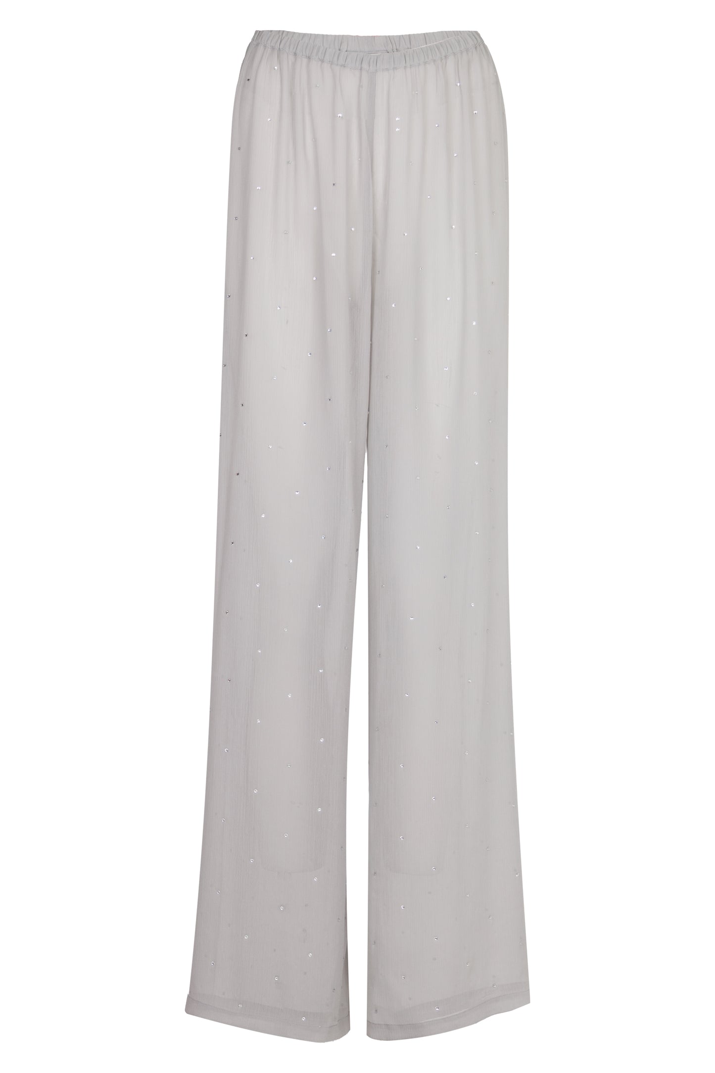Load image into Gallery viewer, Amalia Wide Leg Pants Silver Strass
