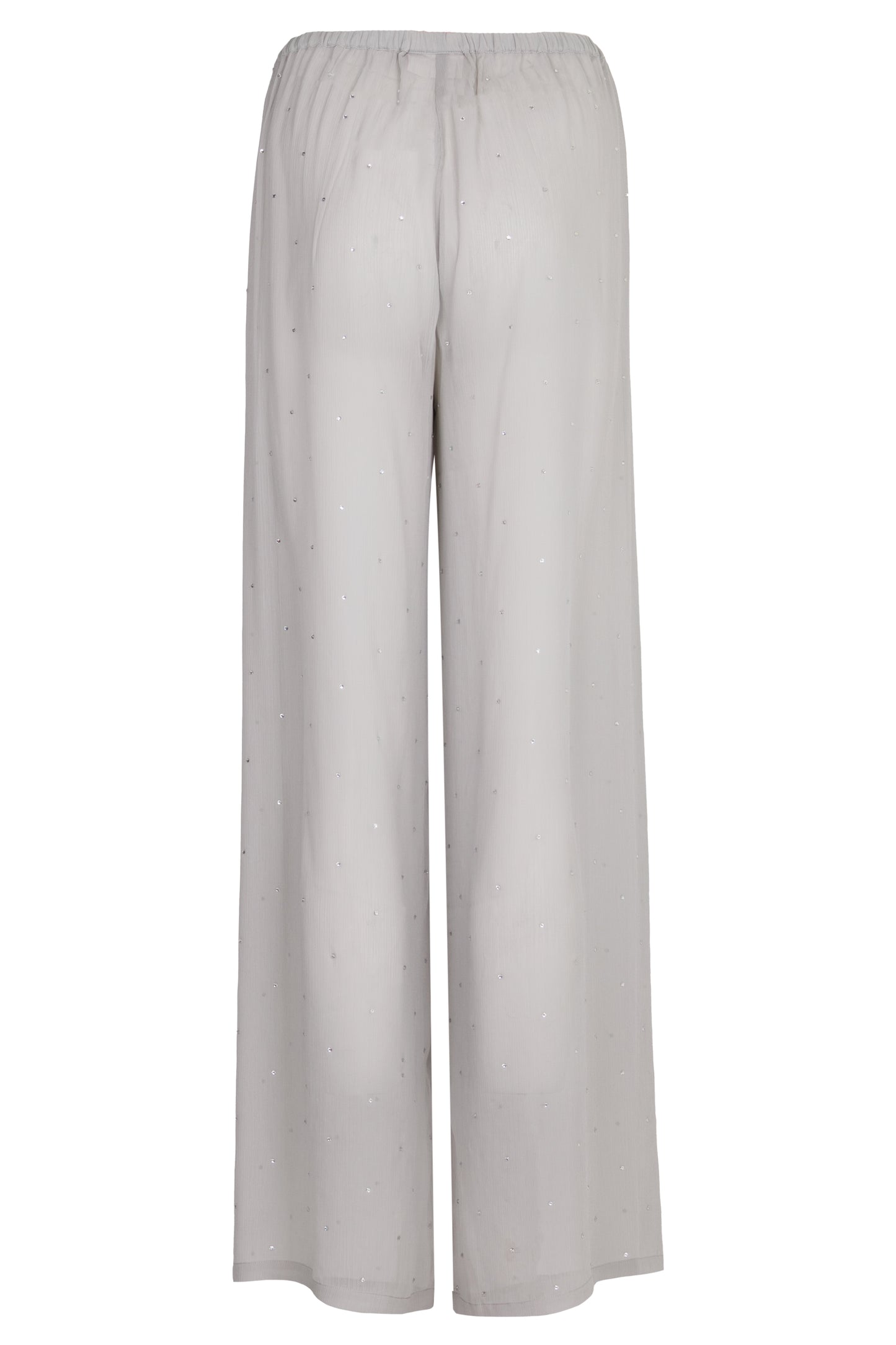 Load image into Gallery viewer, Amalia Wide Leg Pants Silver Strass
