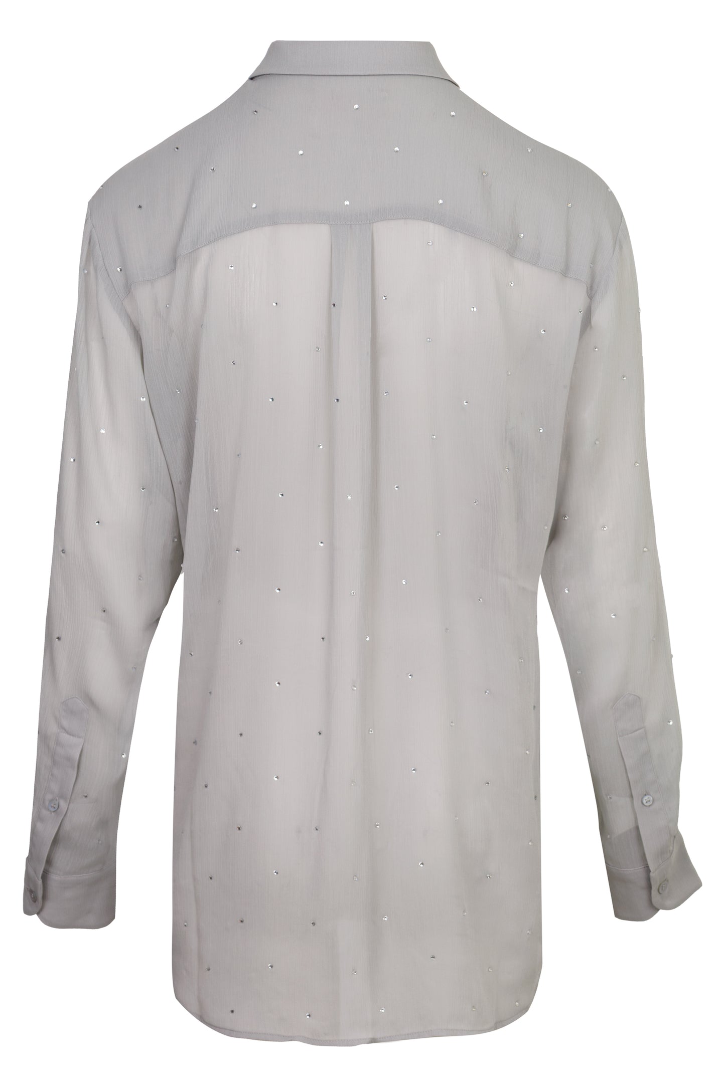 Load image into Gallery viewer, Brigitte Shirt Silver Strass
