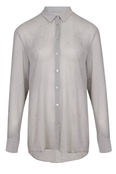 Brigitte Shirt Silver Strass