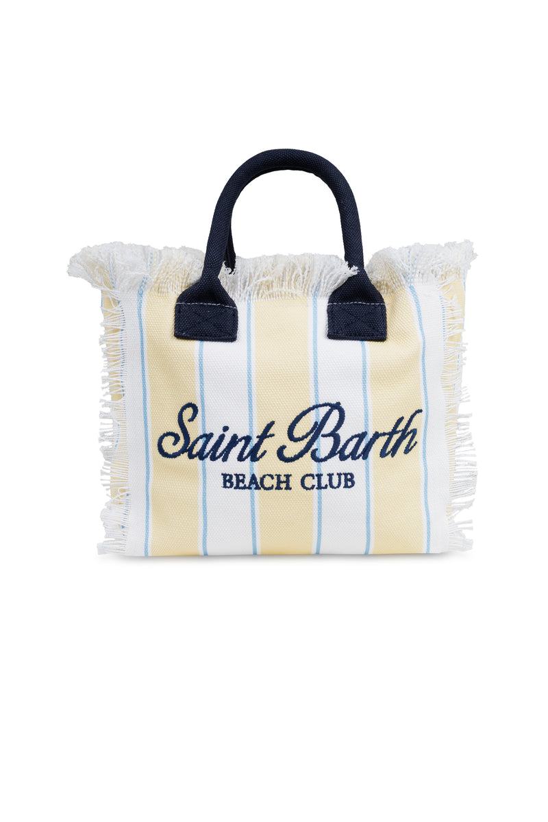 Colette Canvas Beach Stripe Yellow Bag