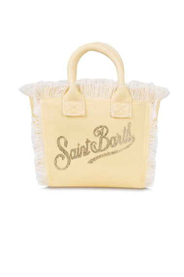 Colette Canvas with Rhinestone Logo Yellow Bag