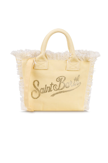 Colette Canvas with Rhinestone Logo Yellow Bag