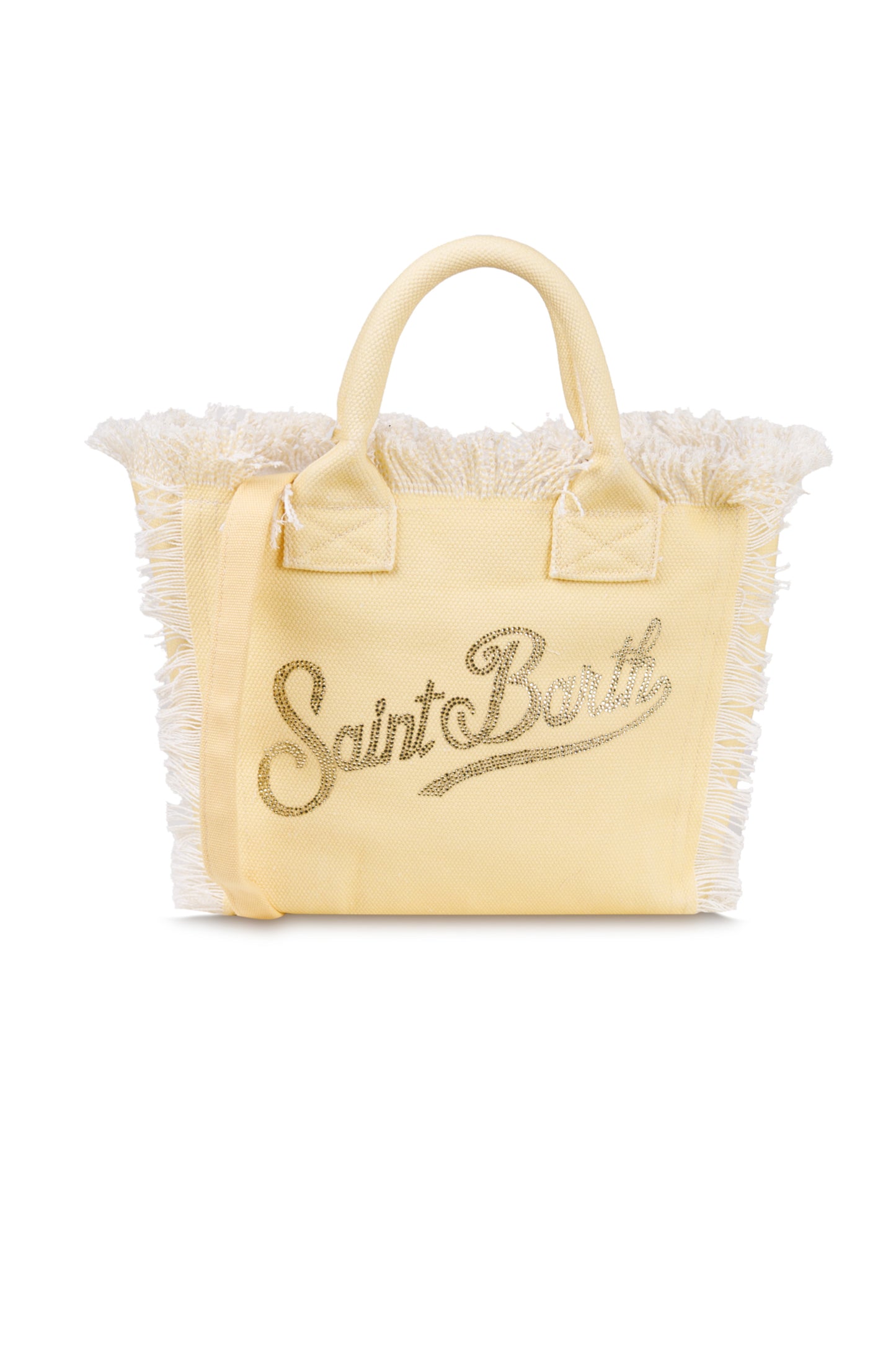 Load image into Gallery viewer, Colette Canvas with Rhinestone Logo Yellow Bag
