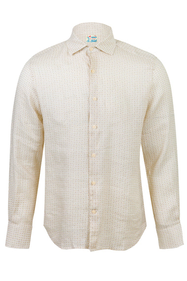Geoi Micro Floral Linen Pamplona Shirt