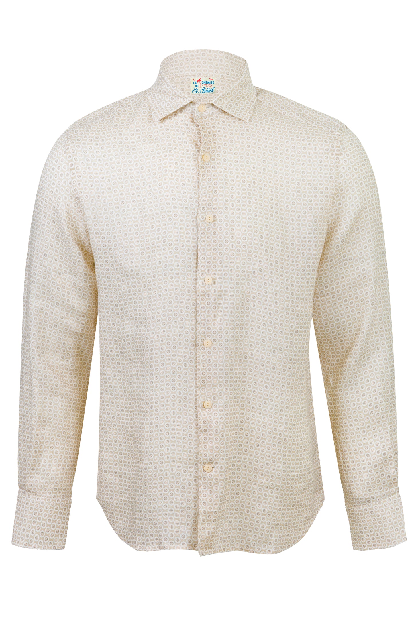 Load image into Gallery viewer, Geoi Micro Floral Linen Pamplona Shirt

