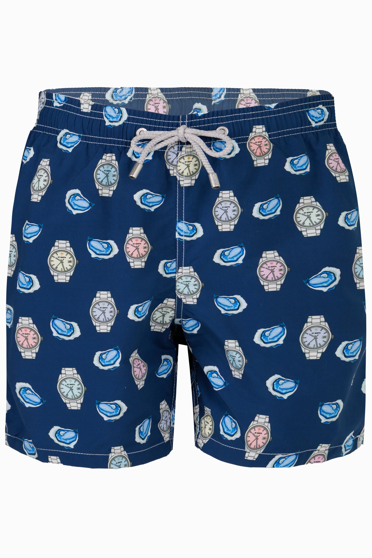 Load image into Gallery viewer, Gustavia Swim Shorts with Oysters and Watches Print

