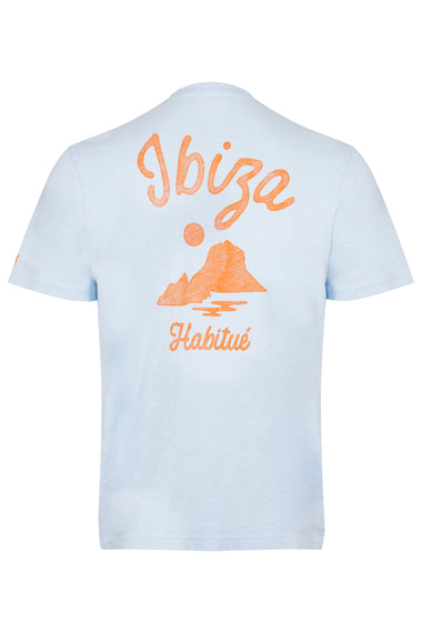 Man Cotton Flamed T-Shirt Skylar Ibiza Habitue