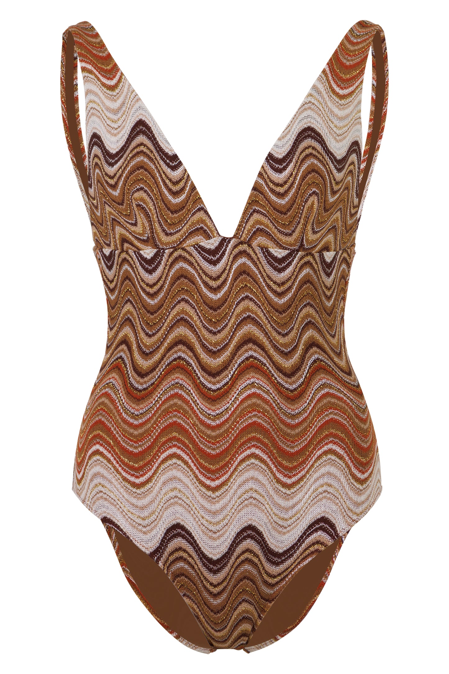 Load image into Gallery viewer, Mavi One Piece in Brown Degradé Rachel Fabric
