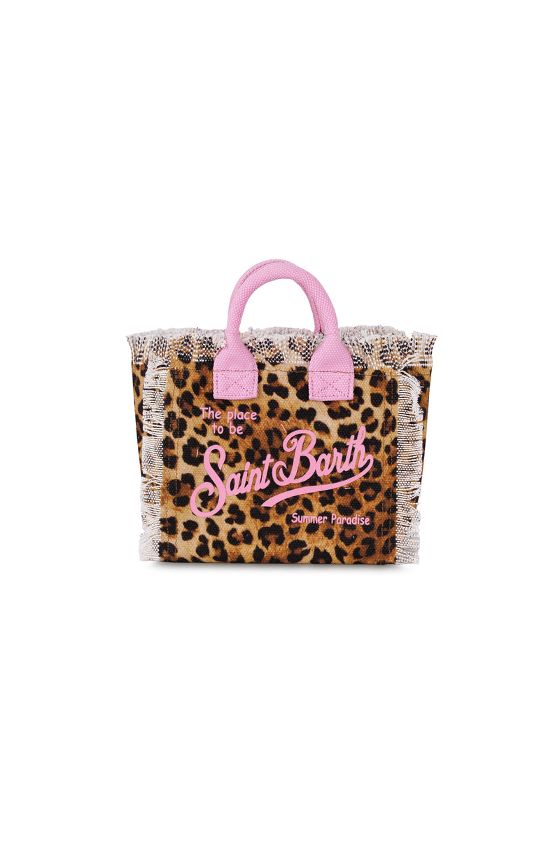 Mini Vanity Sand Leopard Pink Bag