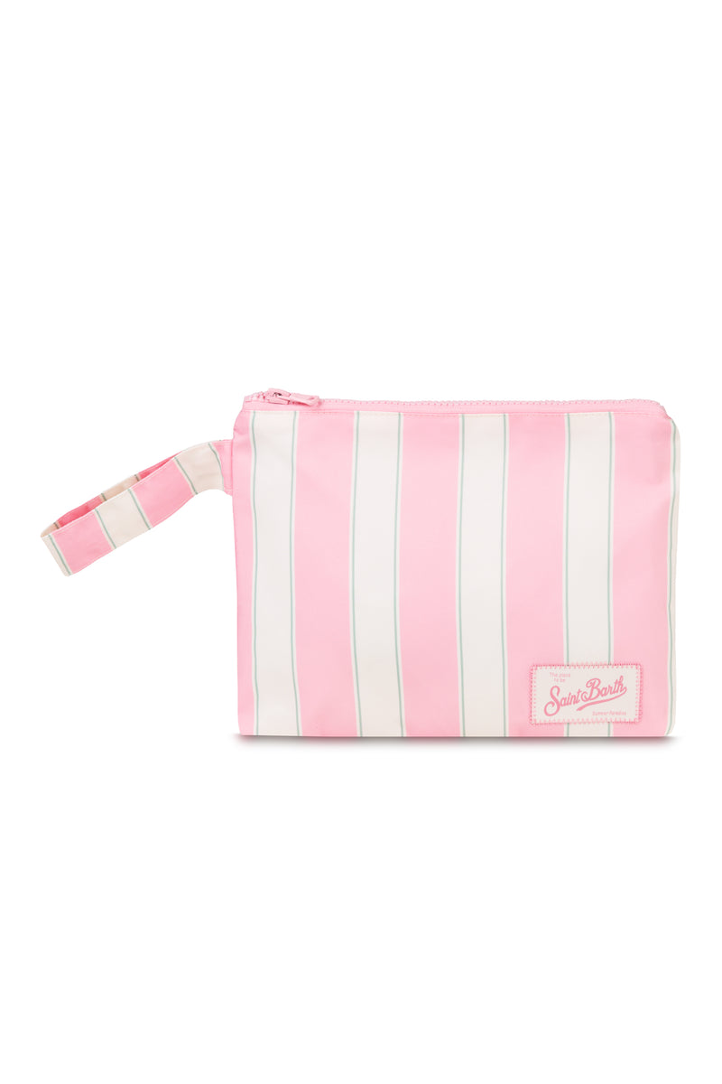 Pareasy Beach Pink Stripes Pouch