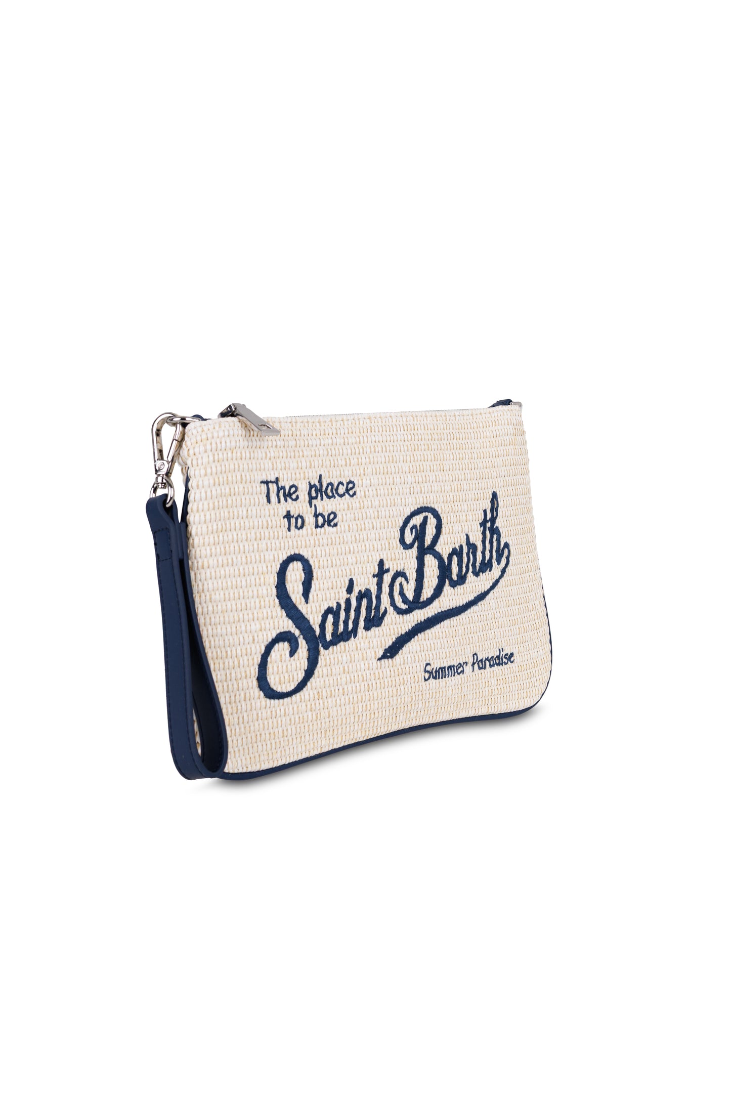 Load image into Gallery viewer, Parisienne Straw Natural Raffia Pouch
