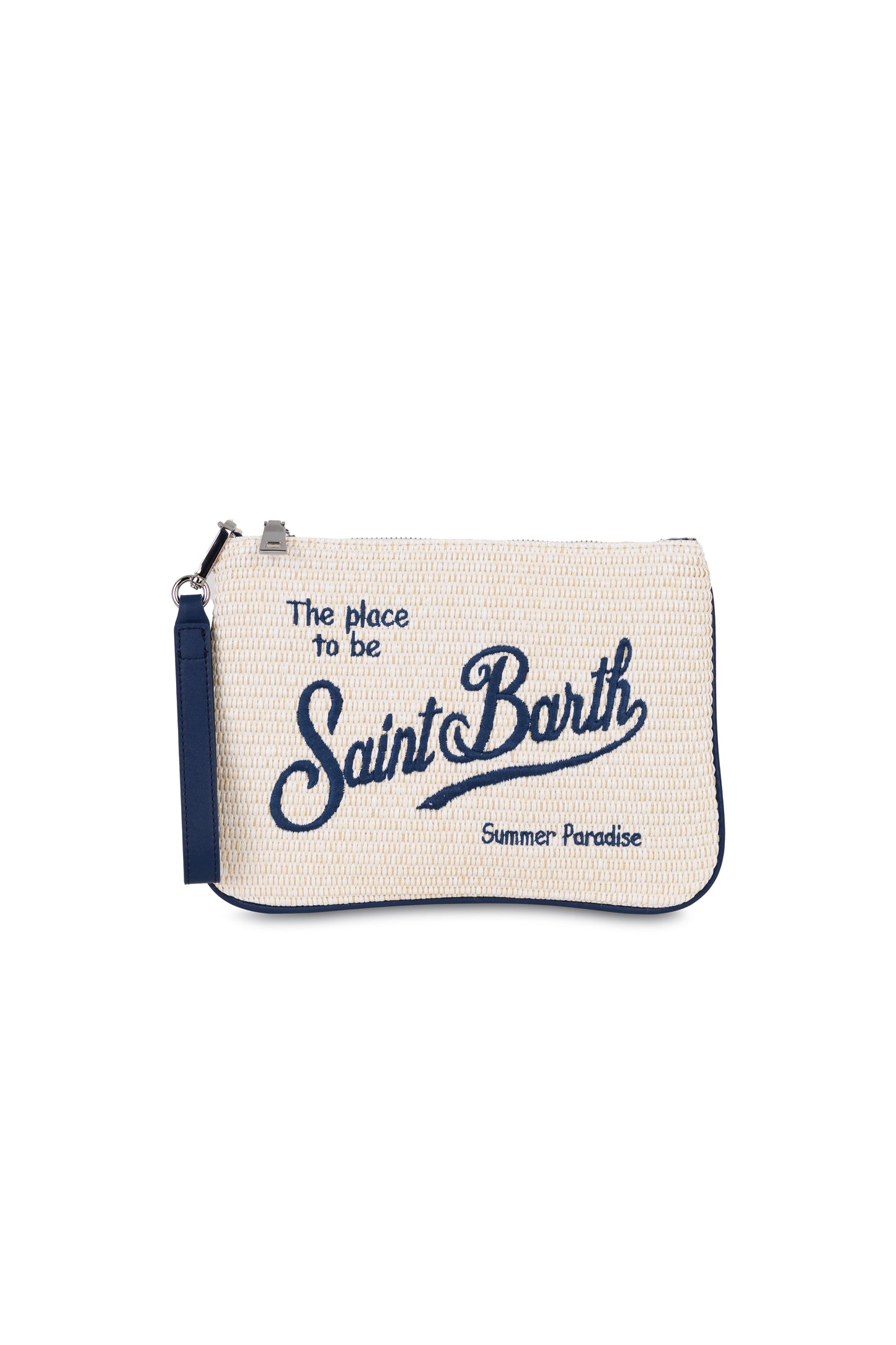 Load image into Gallery viewer, Parisienne Straw Natural Raffia Pouch
