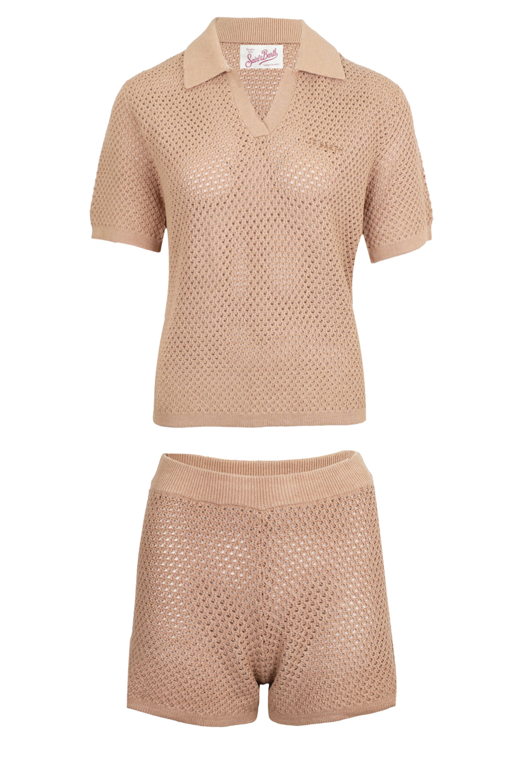 Load image into Gallery viewer, Pixie and Yvette Embroidered Knit Set Brown
