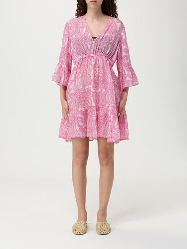 Ramie Cachemire Vibe Print Dress