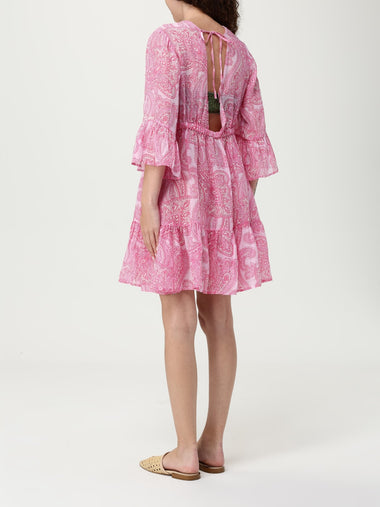 Ramie Cachemire Vibe Print Dress