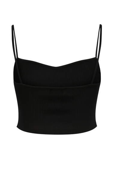 Deborah Top in Rib Black