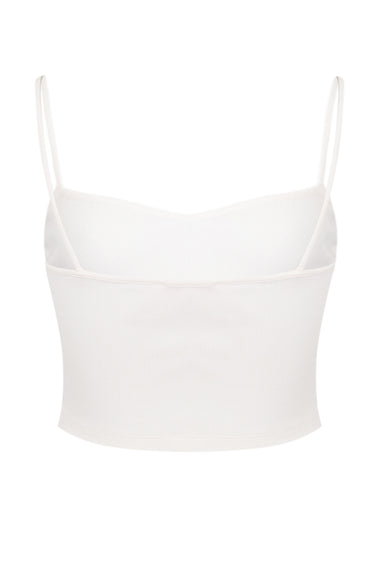 Deborah Top in Rib Cream