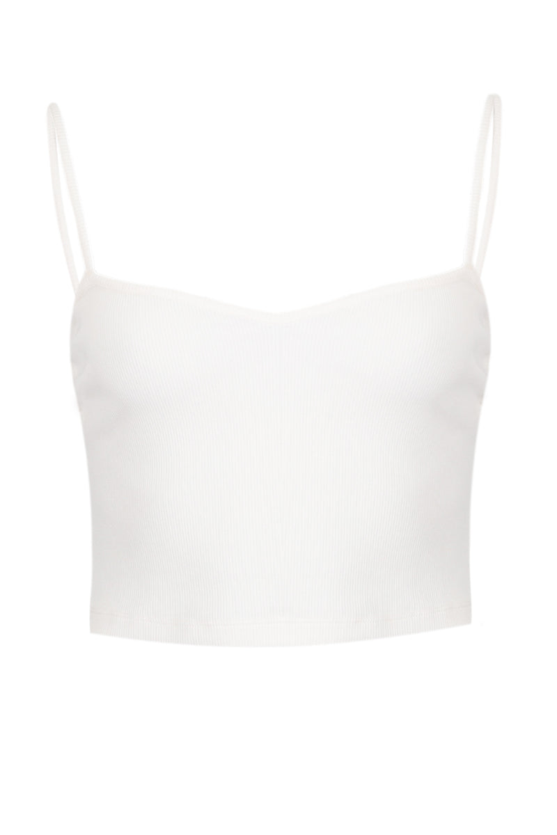 Deborah Top in Rib Cream