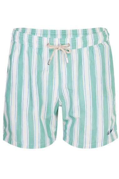 Syros Swim Short Green Stripe