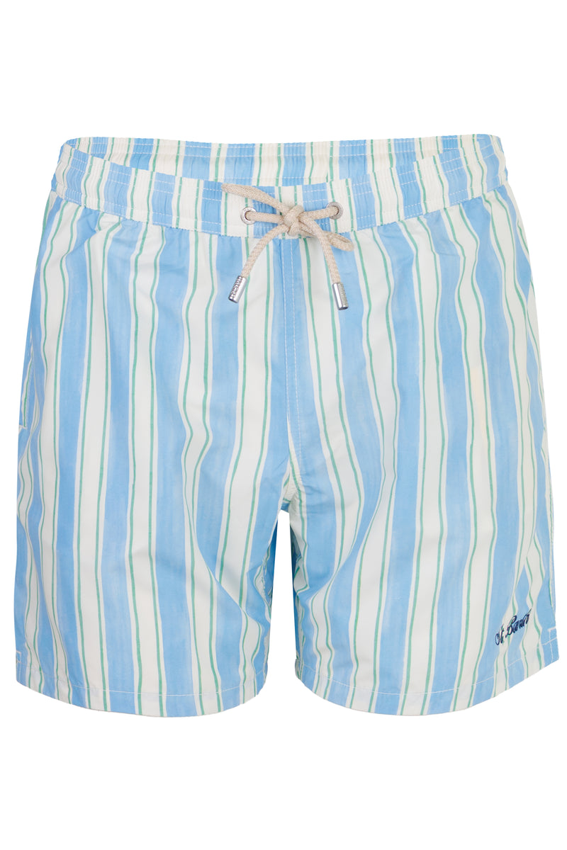 Syros Swim Short Blue Stripe