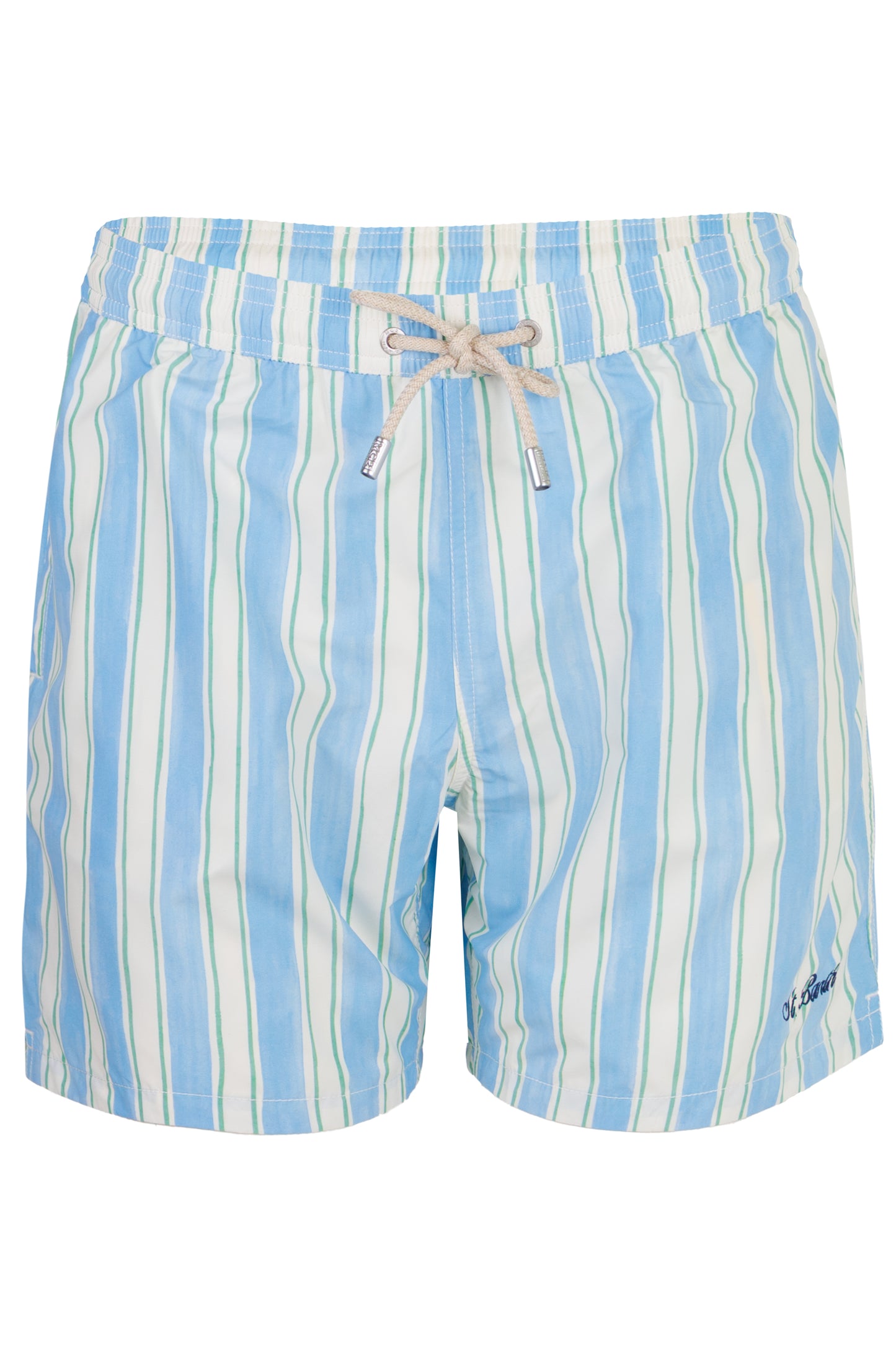 Load image into Gallery viewer, Syros Swim Short Blue Stripe
