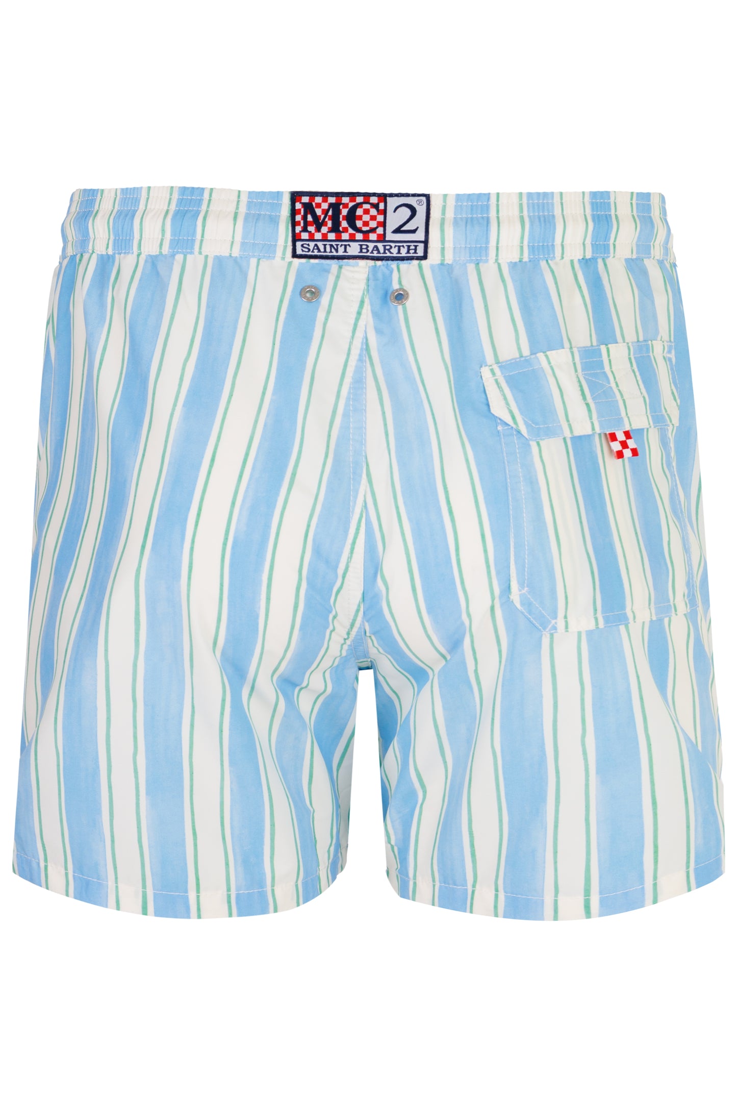 Load image into Gallery viewer, Syros Swim Short Blue Stripe
