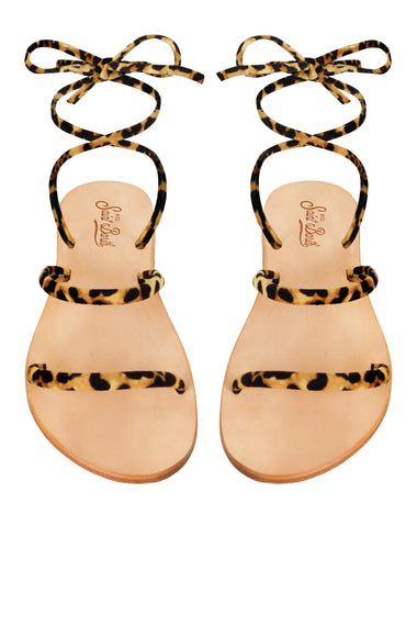Wrap Sandal Velvet Classic Leo