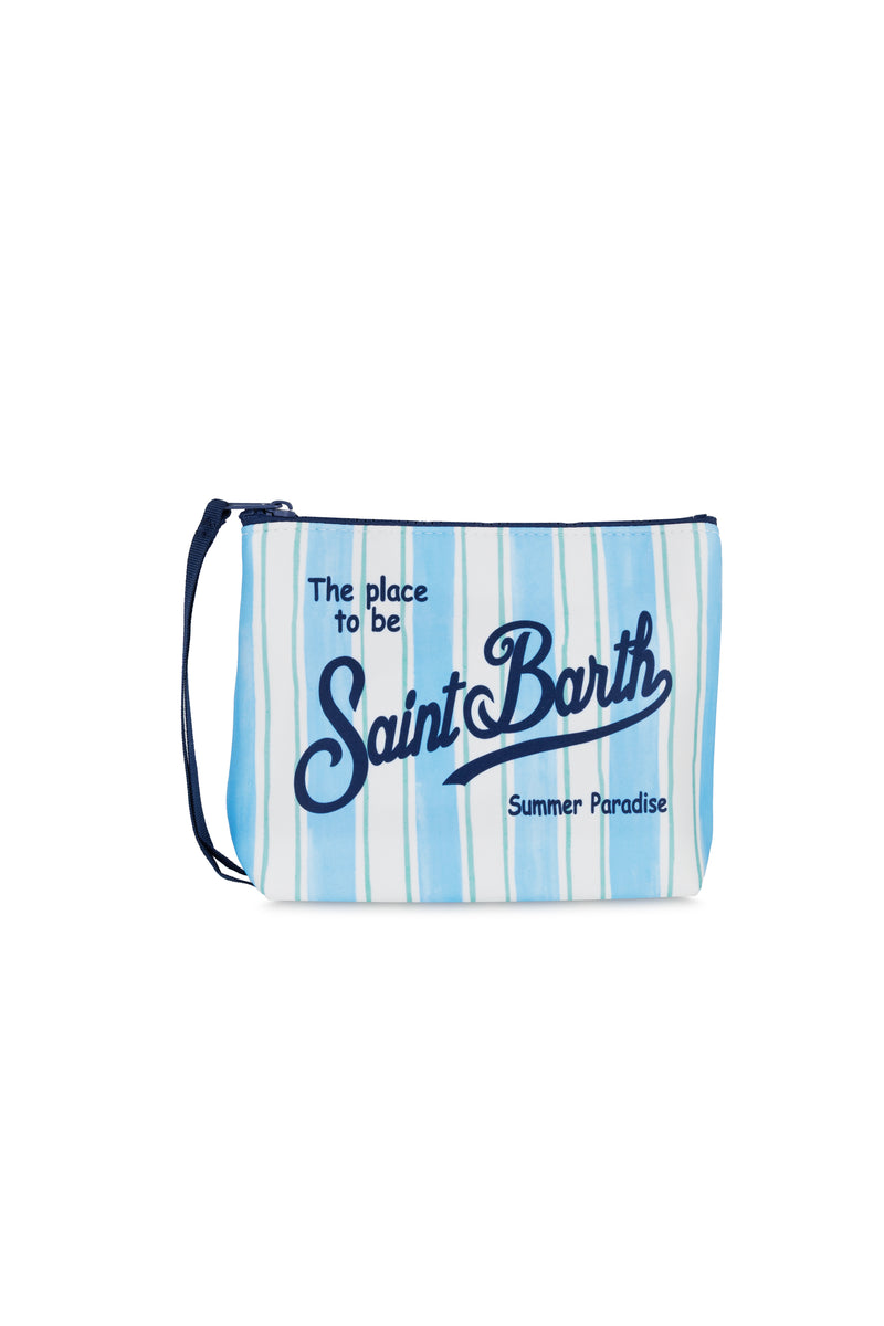 Aline Pouch Big Stripes Blue