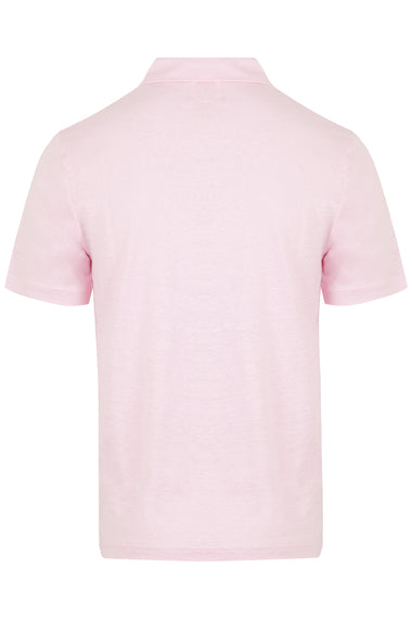 Fraser Linen Polo Pink