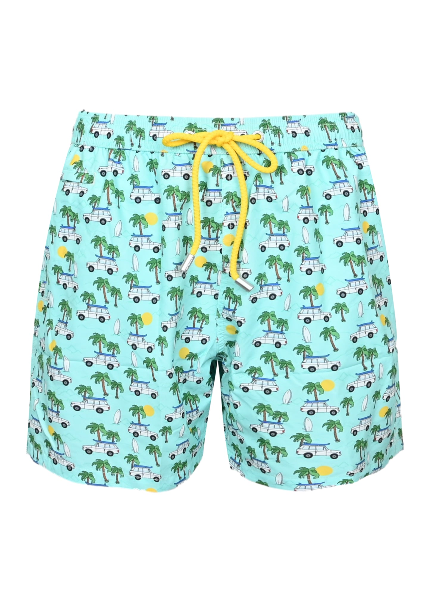 Load image into Gallery viewer, Lighting Micro Fantasy Swim Short Car Surfing - Men’s Swim Shorts
