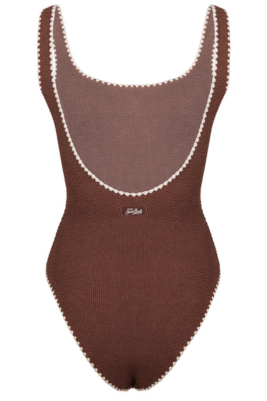 Lora Crinkle One Piece Brown