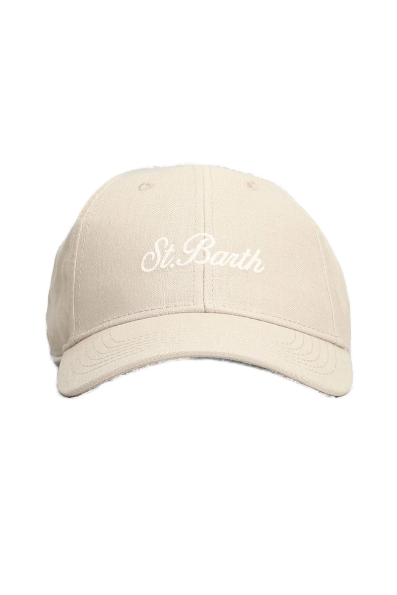 Baseball Cap Vintage Beige with Embroidery Logo